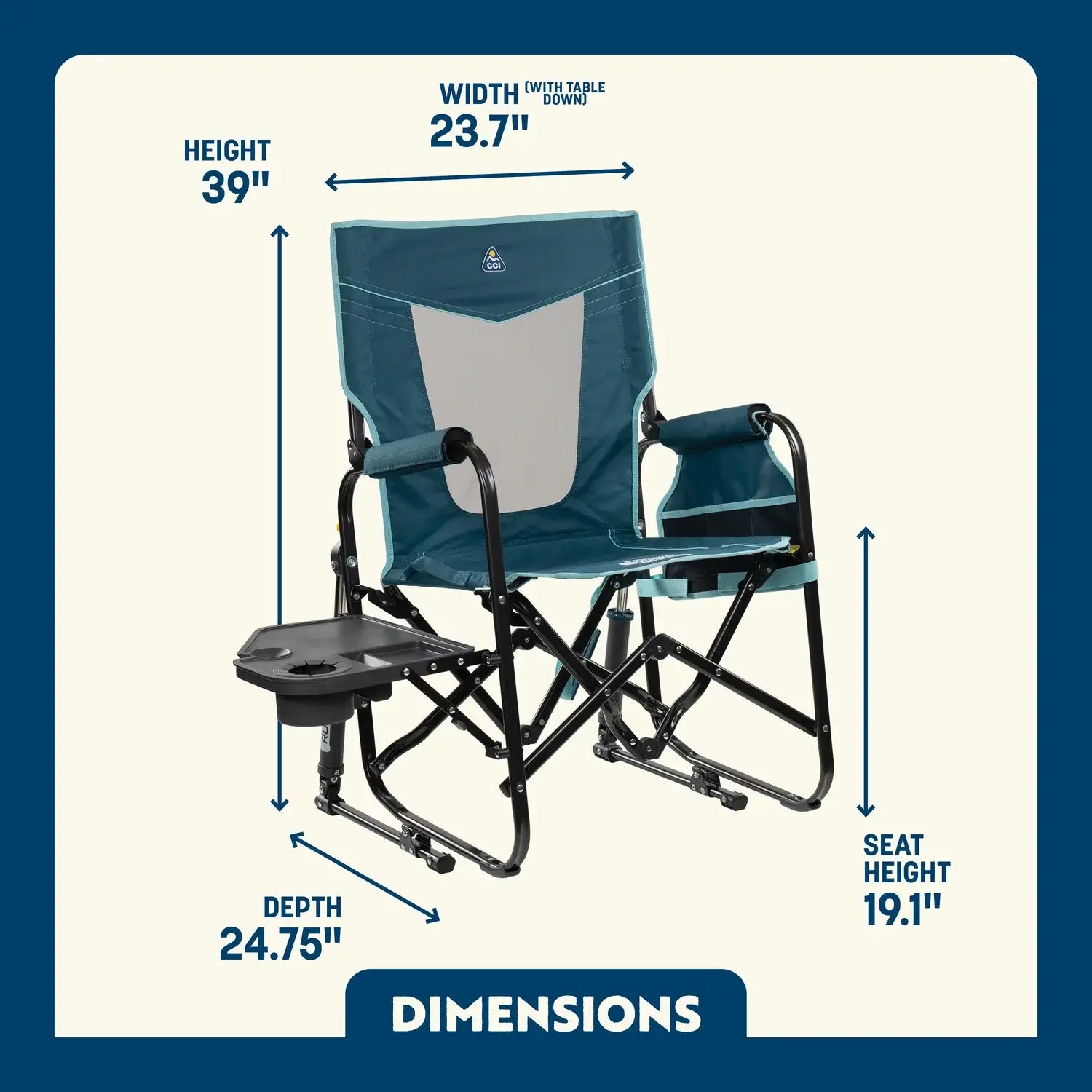 Stowaway Rocker™ with Side Table